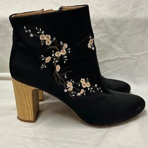 Nanette Lepore Floral Heeled Boots